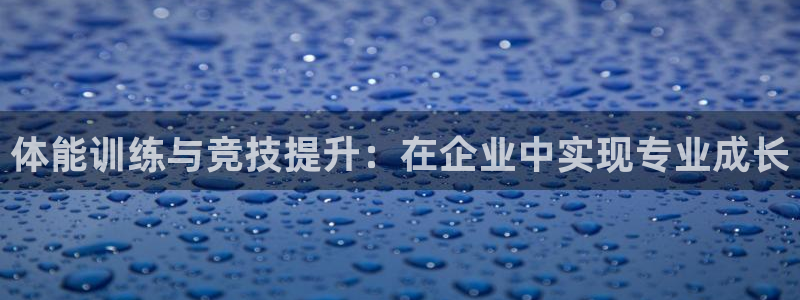 3377体育全网：体能训练与竞技提升：在企业中实现专业成长