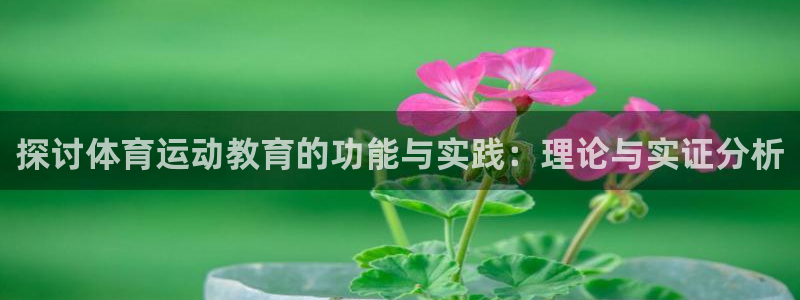 3377体育app官网下载地址：探讨体育运动教育的功能与实践：理论与实证分析